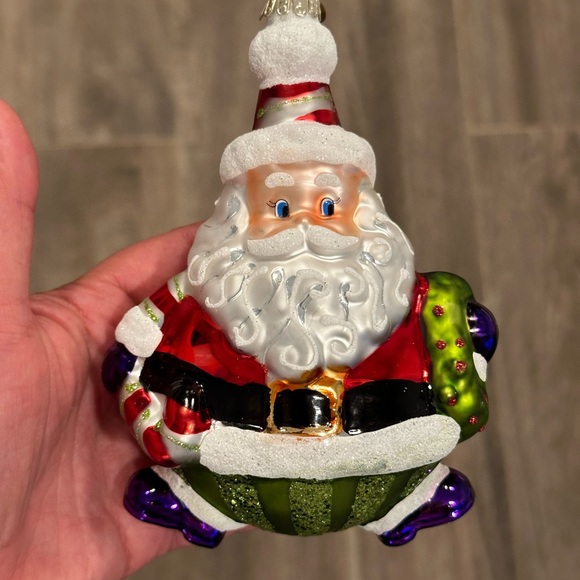 Radko Candy Cane & Santa Ornaments – 2010 Hand Crafted Glass (Kmart Exclusive) - Picture 15 of 16